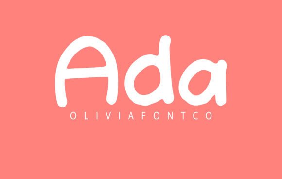 Ada: A Handwritten Font with Romantic Flair for Creative Projects