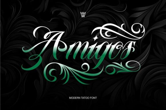 Amigos: A Chicano Tattoo Font for Authentic Design Projects