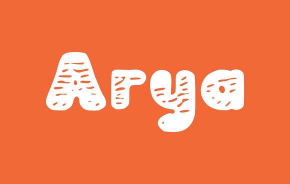 Arya: A Playful Display Typeface for Creative Projects