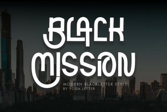 Black Mission: A Bold Typeface for Modern Designers