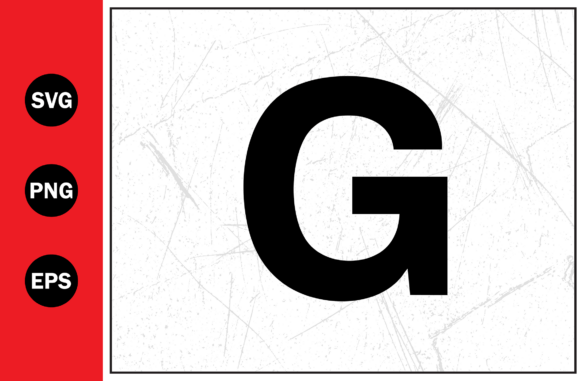 Bold Black Letter G Alphabet SVG PNG EPS – A Versatile Vector Design for Creative Projects