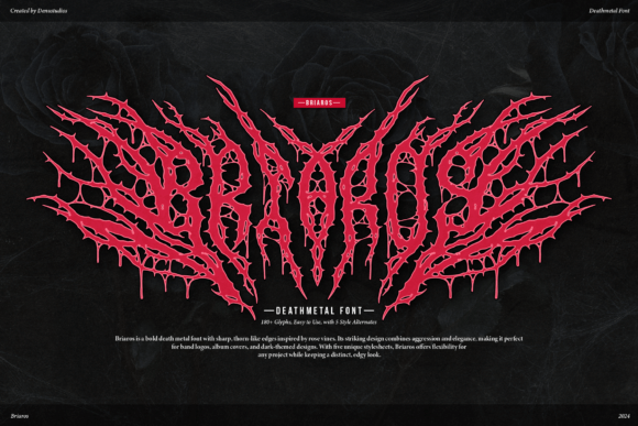 Briaros: A Death Metal Font with a Sinister Edge