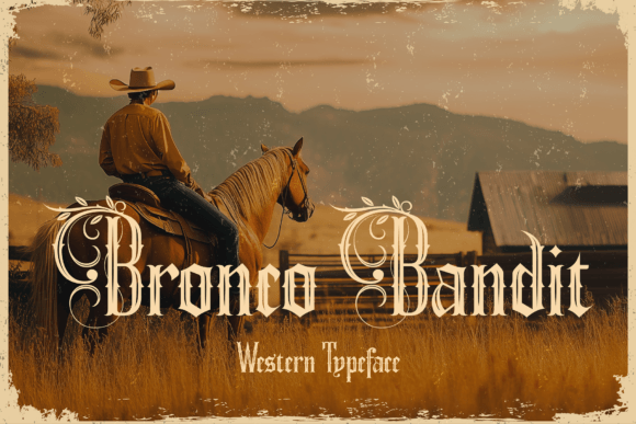 Bronco Bandit: A Bold Western Typeface for Modern Design