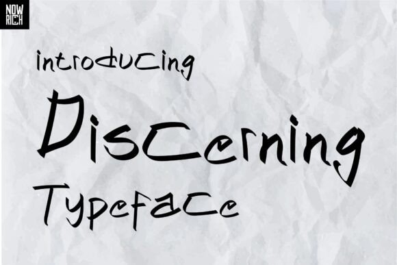 Discerning: A Modern Blackletter Typeface for Bold Design and Branding