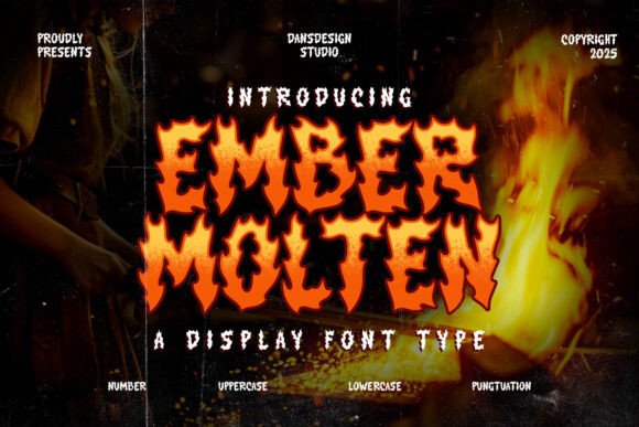 Ember Molten: A Fiery Font for Bold Designs