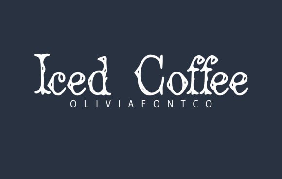 Iced Coffee Typography: Cool and Playful for Modern Design