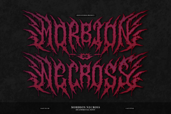 Morbion Necross: The Font That Embraces Chaos and Power