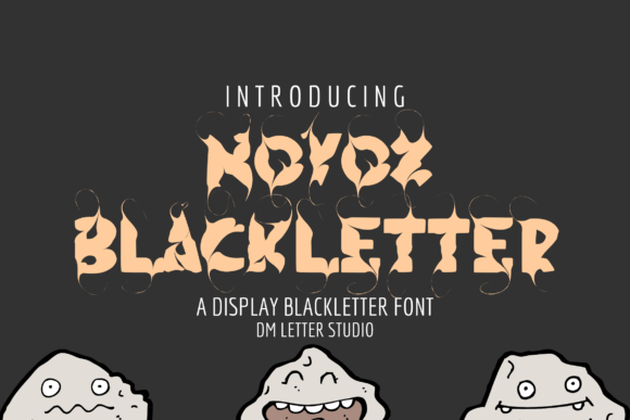 Novox Blackletter: A Modern Gothic Typeface for Bold Design Statements