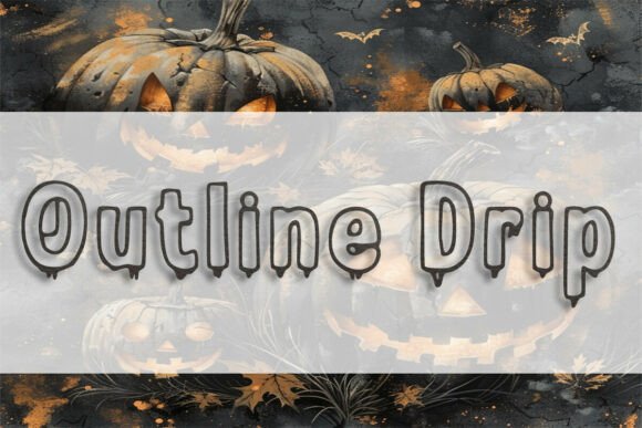 Outline Drip Font: A Bold New Direction in Creative Typography