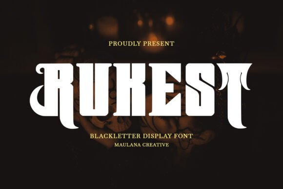 Rukest: A Handmade Modern Victorian Display Font with Timeless Appeal