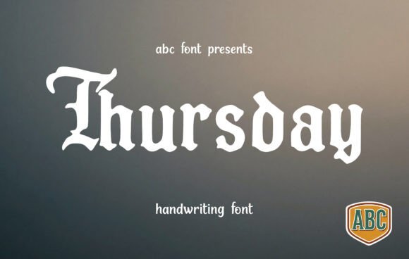 Thursday Font: A Bold Blend of Tradition and Modernity