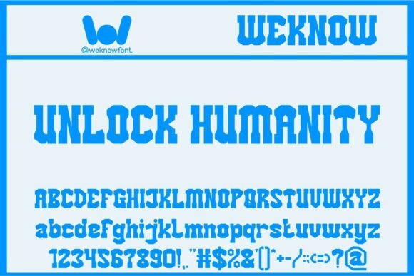 Unlock Humanity: A Bold and Versatile Font for Modern Designers