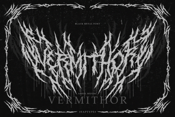 Vermithor: The Death Metal Font That Brings Chaos to Your Designs